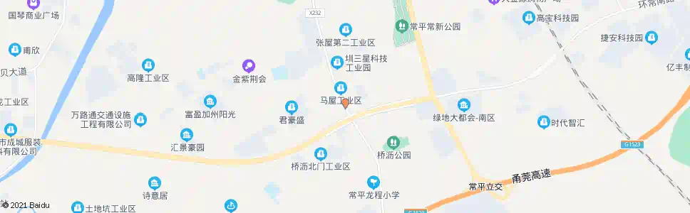 东莞马屋村_公交站地图_东莞公交_妙搜公交查询2025