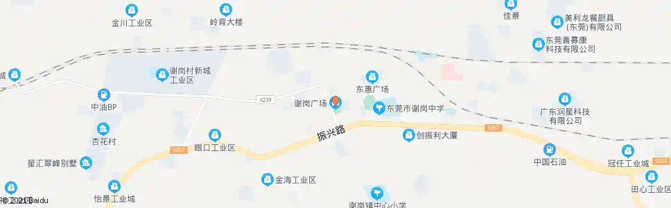 东莞谢岗广场_公交站地图_东莞公交_妙搜公交查询2025