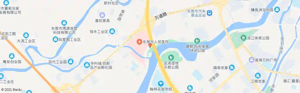 东莞市人民医院_公交站地图_东莞公交_妙搜公交查询2025