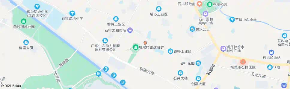 东莞塘尾村_公交站地图_东莞公交_妙搜公交查询2025