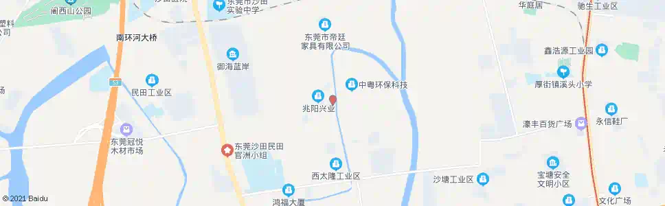 东莞西太隆市场_公交站地图_东莞公交_妙搜公交查询2025
