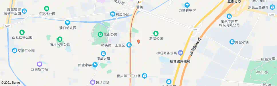 东莞桥头村委会_公交站地图_东莞公交_妙搜公交查询2025