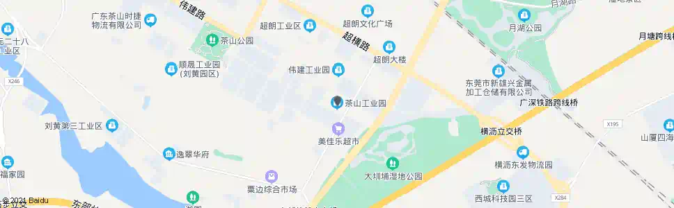 东莞茶山工业园_公交站地图_东莞公交_妙搜公交查询2025