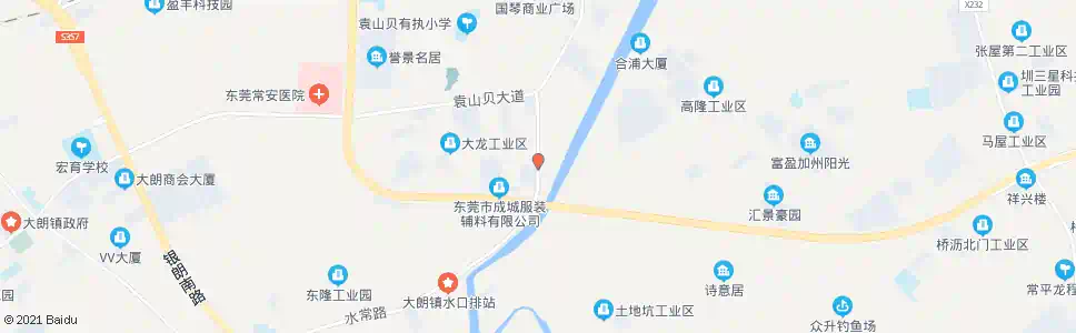 东莞袁山贝工业区文体广场_公交站地图_东莞公交_妙搜公交查询2025