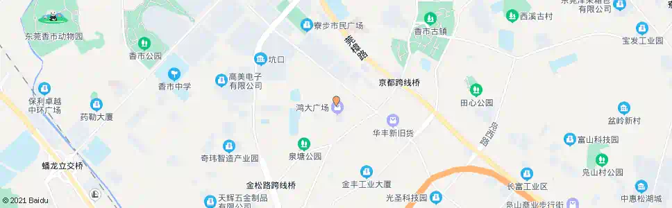 东莞红荔市场_公交站地图_东莞公交_妙搜公交查询2025
