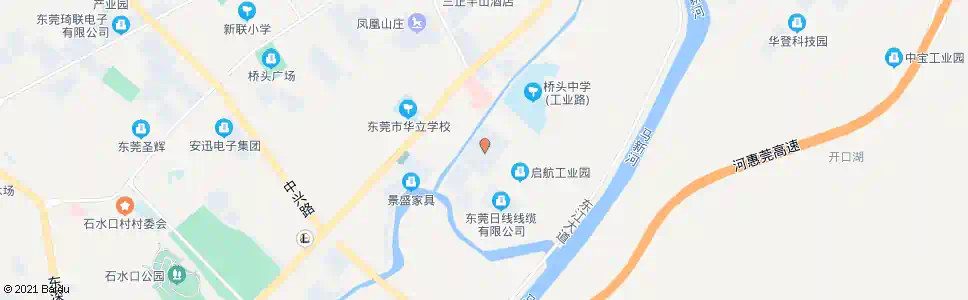 东莞皇堡工业城_公交站地图_东莞公交_妙搜公交查询2025
