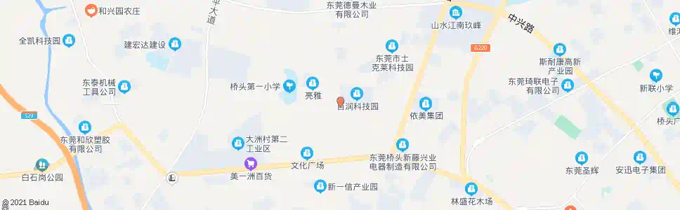 东莞大洲大东中路_公交站地图_东莞公交_妙搜公交查询2025