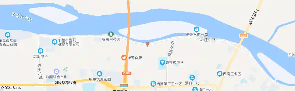 东莞梁家村村委会_公交站地图_东莞公交_妙搜公交查询2025