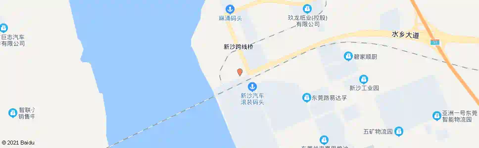 东莞新沙港务公司_公交站地图_东莞公交_妙搜公交查询2025