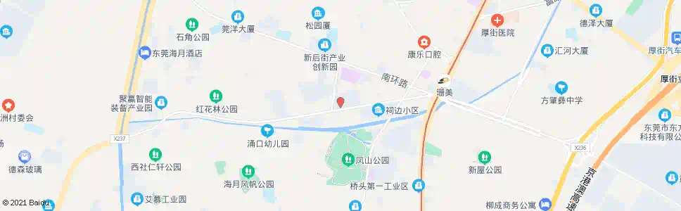 东莞厚街村牌坊_公交站地图_东莞公交_妙搜公交查询2025