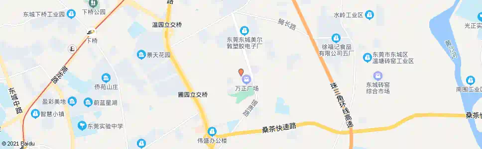 东莞圃园西路_公交站地图_东莞公交_妙搜公交查询2025