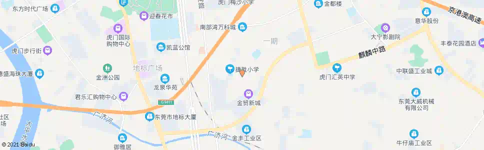 东莞小捷滘路口_公交站地图_东莞公交_妙搜公交查询2025