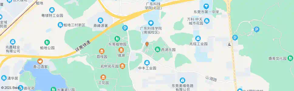 东莞西湖乐园_公交站地图_东莞公交_妙搜公交查询2025