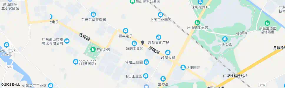 东莞超朗市场_公交站地图_东莞公交_妙搜公交查询2025