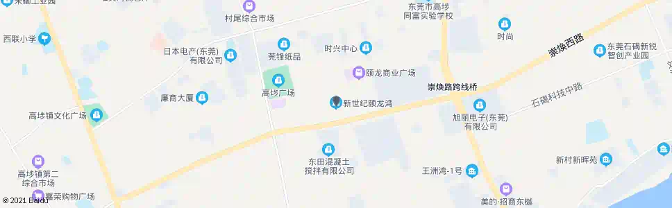 东莞新世纪颐龙湾_公交站地图_东莞公交_妙搜公交查询2025