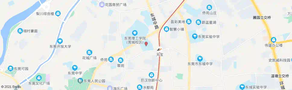 东莞中学路口_公交站地图_东莞公交_妙搜公交查询2025