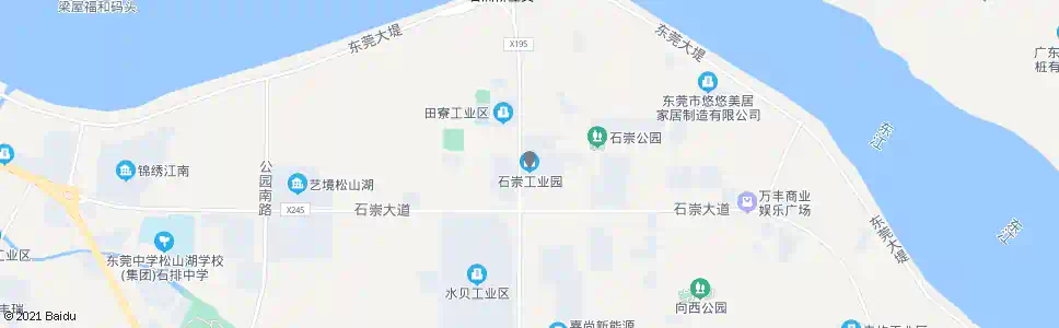 东莞石崇工业园(东莞)_公交站地图_东莞公交_妙搜公交查询2025