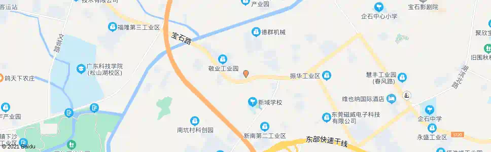 东莞新南村_公交站地图_东莞公交_妙搜公交查询2025