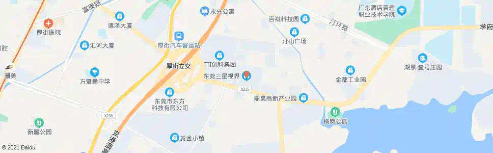 东莞三星路口_公交站地图_东莞公交_妙搜公交查询2025