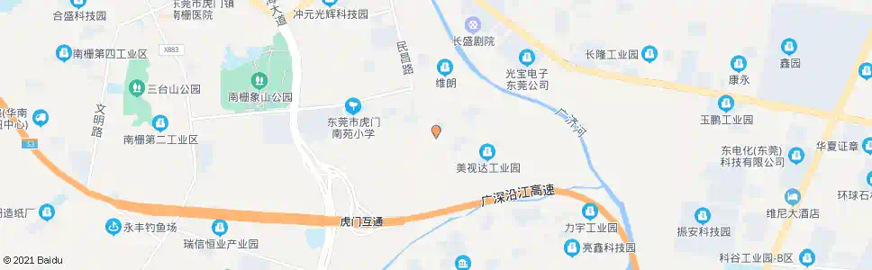 东莞杰福瑞厂_公交站地图_东莞公交_妙搜公交查询2025