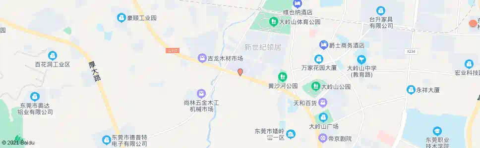 东莞领尚广场_公交站地图_东莞公交_妙搜公交查询2025