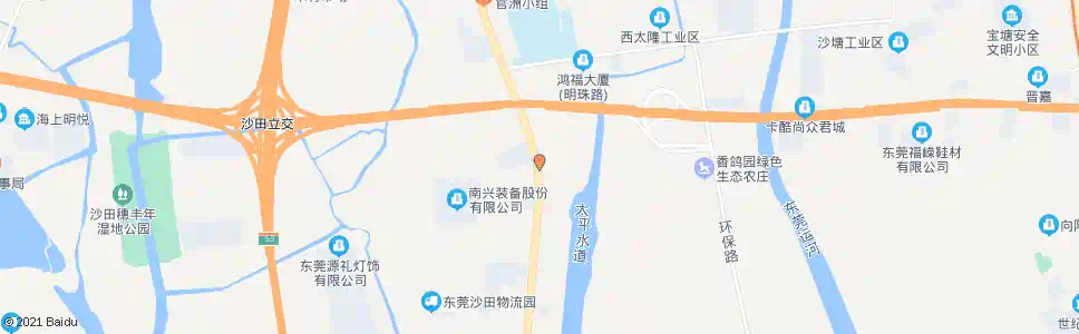 东莞沙田农技中心_公交站地图_东莞公交_妙搜公交查询2025