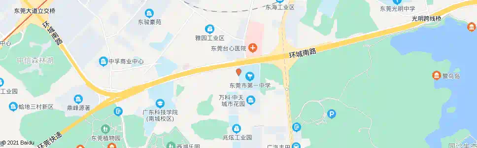 东莞东莞一中_公交站地图_东莞公交_妙搜公交查询2025