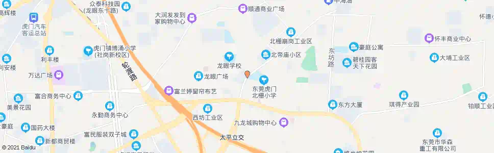 东莞北栅西坊_公交站地图_东莞公交_妙搜公交查询2025