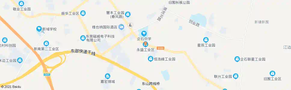 东莞永盛工业区_公交站地图_东莞公交_妙搜公交查询2025
