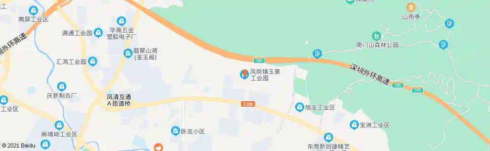 东莞玉泉工业区_公交站地图_东莞公交_妙搜公交查询2025