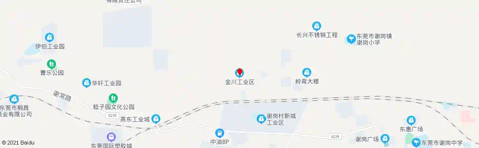 东莞金川工业区_公交站地图_东莞公交_妙搜公交查询2025