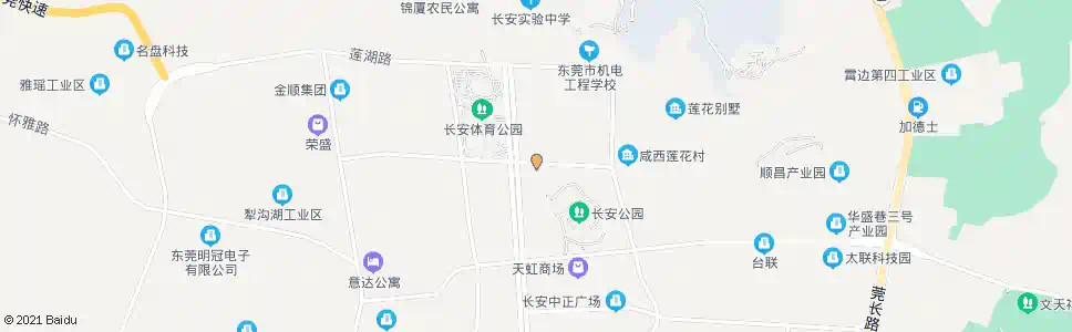 东莞长安第一小学北门_公交站地图_东莞公交_妙搜公交查询2025