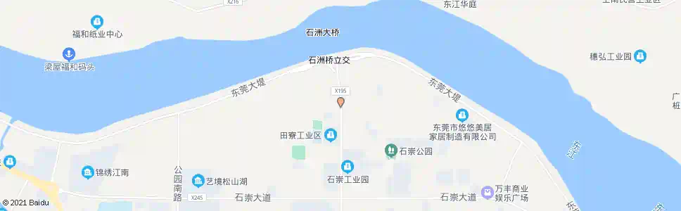 东莞田寮工业区(东莞)_公交站地图_东莞公交_妙搜公交查询2025