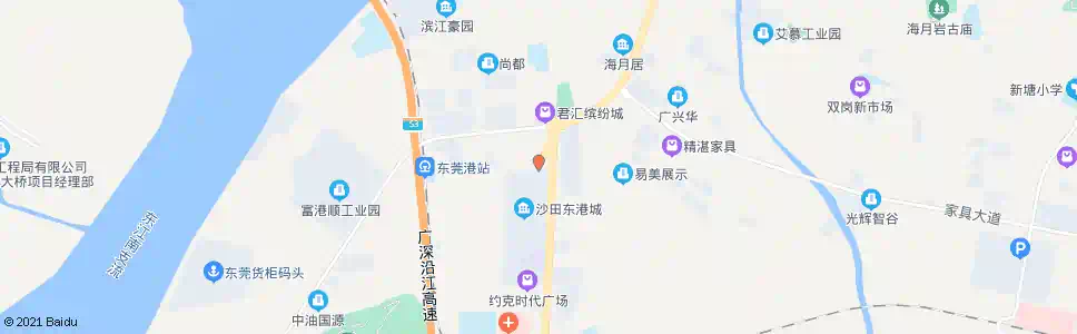 东莞港口大道路口_公交站地图_东莞公交_妙搜公交查询2025