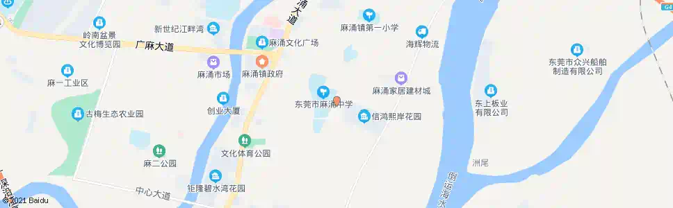 东莞麻涌中学_公交站地图_东莞公交_妙搜公交查询2025