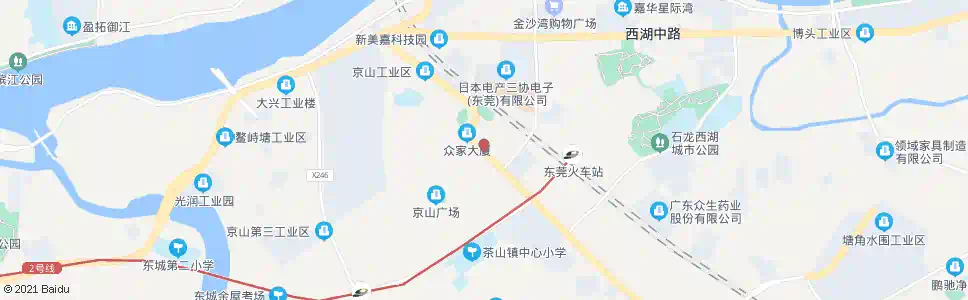 东莞京山路口_公交站地图_东莞公交_妙搜公交查询2025