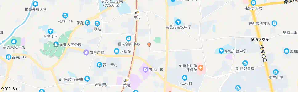 东莞民乐福商场_公交站地图_东莞公交_妙搜公交查询2025