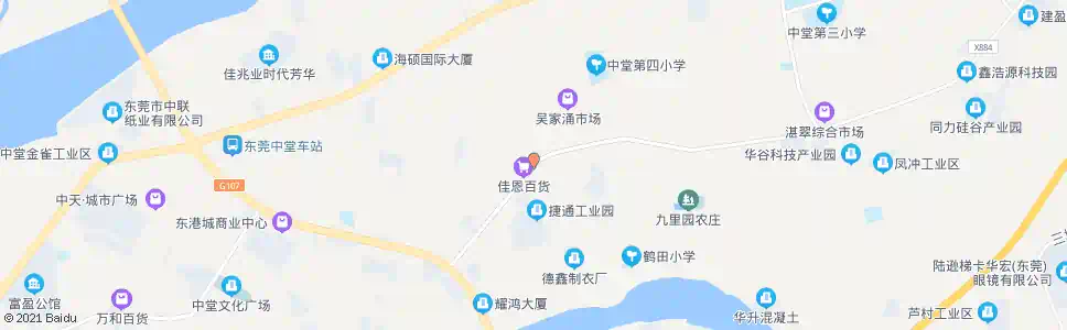 东莞吴家涌(鹤田)路口_公交站地图_东莞公交_妙搜公交查询2025