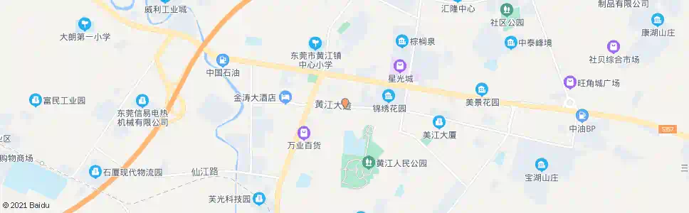 东莞黄江中学路口_公交站地图_东莞公交_妙搜公交查询2025