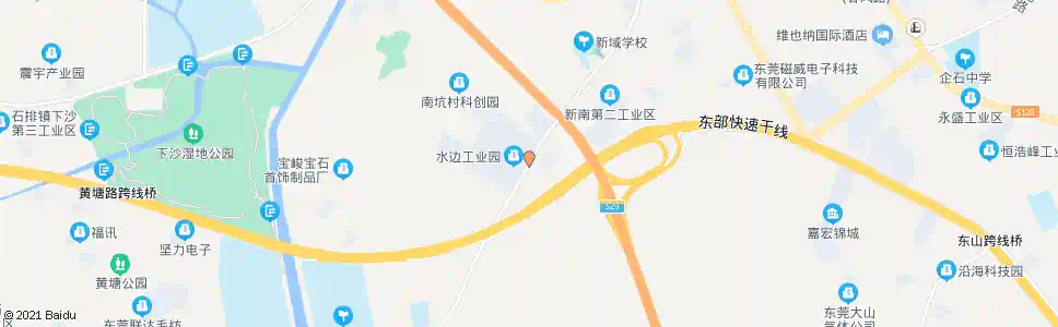 东莞水边工业区_公交站地图_东莞公交_妙搜公交查询2025