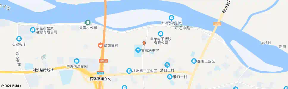 东莞石单北路_公交站地图_东莞公交_妙搜公交查询2025