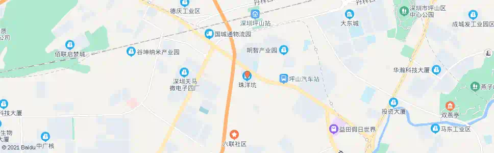 东莞珠洋坑_公交站地图_东莞公交_妙搜公交查询2025