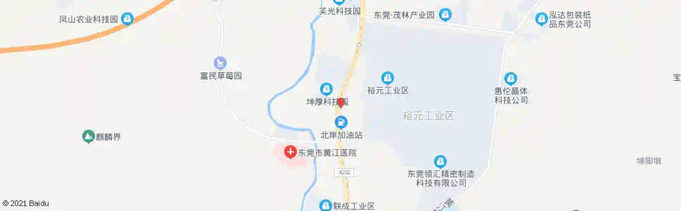 东莞裕元工业区南大门_公交站地图_东莞公交_妙搜公交查询2025