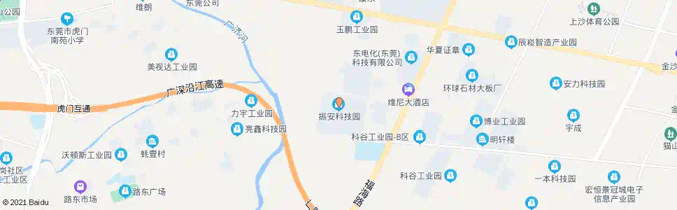 东莞振安工业区_公交站地图_东莞公交_妙搜公交查询2025