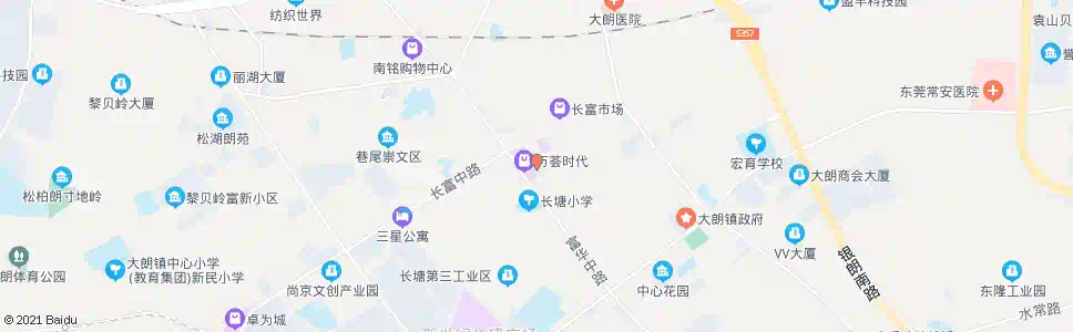 东莞长塘市场_公交站地图_东莞公交_妙搜公交查询2025