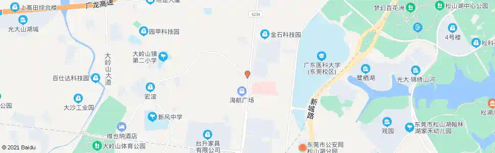 东莞金桔路口_公交站地图_东莞公交_妙搜公交查询2025