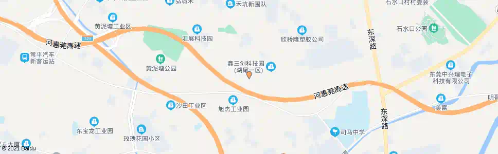 东莞湖尾村_公交站地图_东莞公交_妙搜公交查询2025