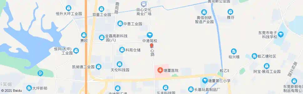 东莞田心居委会_公交站地图_东莞公交_妙搜公交查询2025