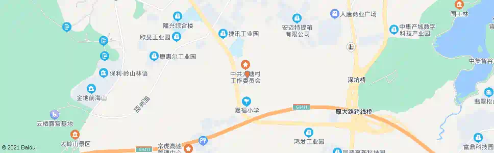 东莞大塘市场_公交站地图_东莞公交_妙搜公交查询2025
