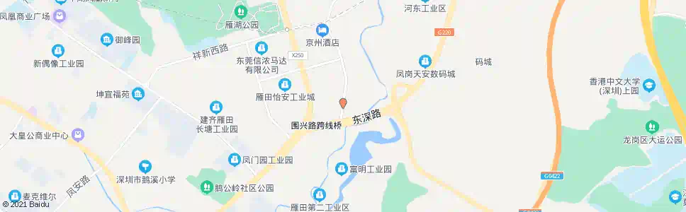 东莞雁田华侨医院_公交站地图_东莞公交_妙搜公交查询2025